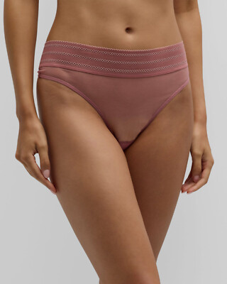 Else Women's Pink Bare Mesh Thong Panty Size Medium