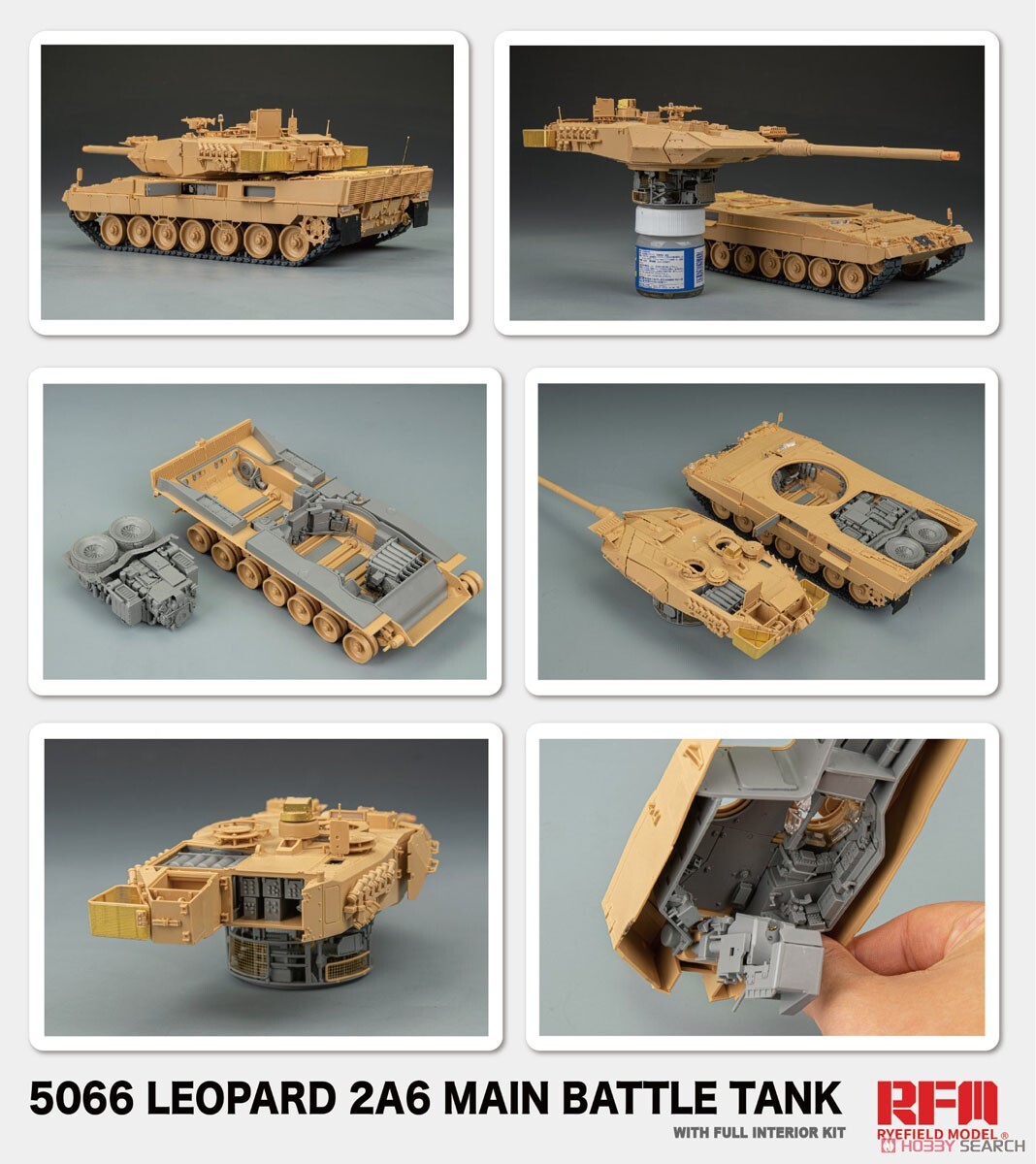 1: 35 German Leopard 2A6 Main Battle Tank (Fully Built In