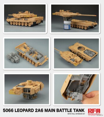 【未組立品】Leopard 2A6 Main Battle Tank 1/35 1: 35 German Leopard 2A6 Main Battle Tank (Fully Built In