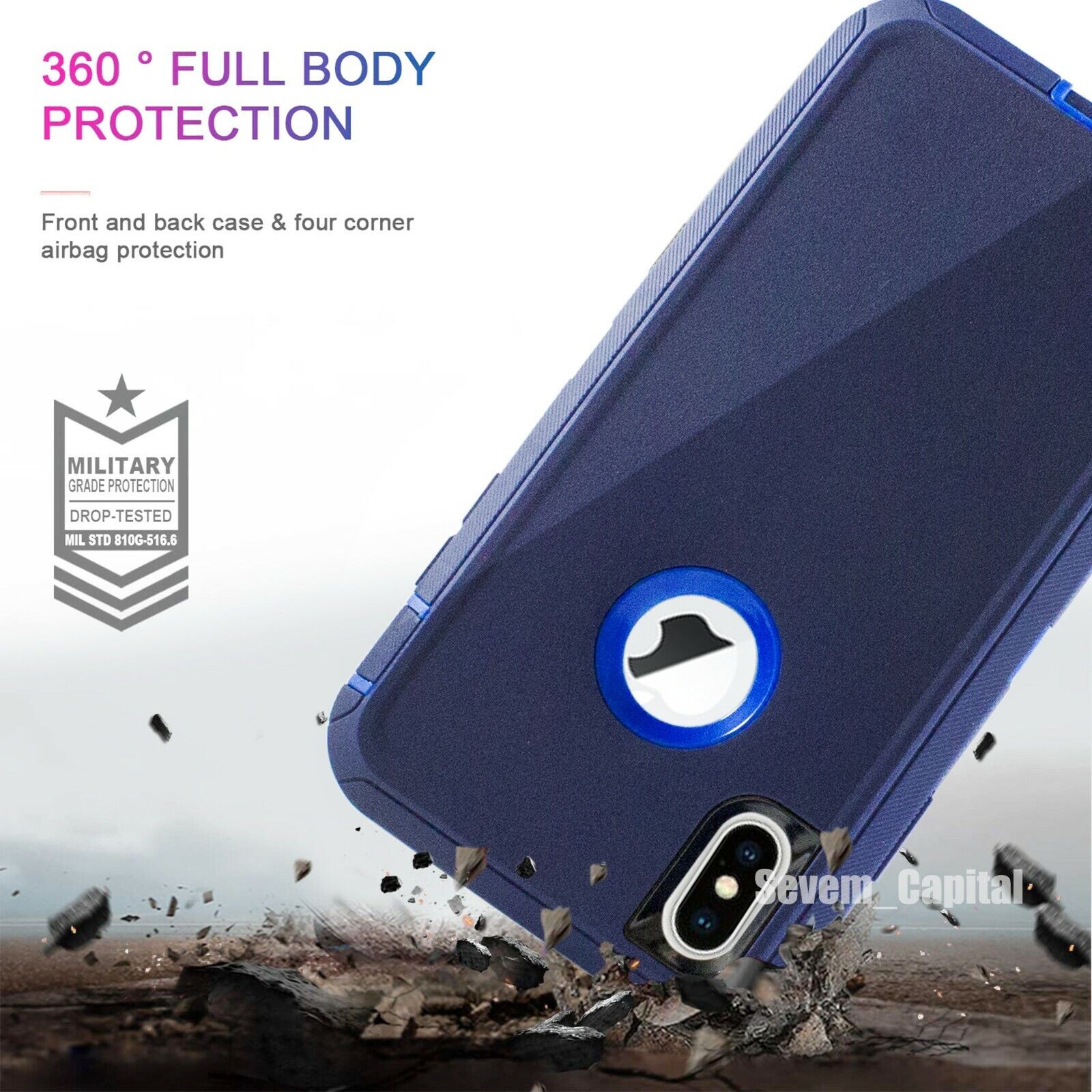 For Apple iPhone X XR XS Max 10 Shockproof Protective Rugged Hard Cover Case