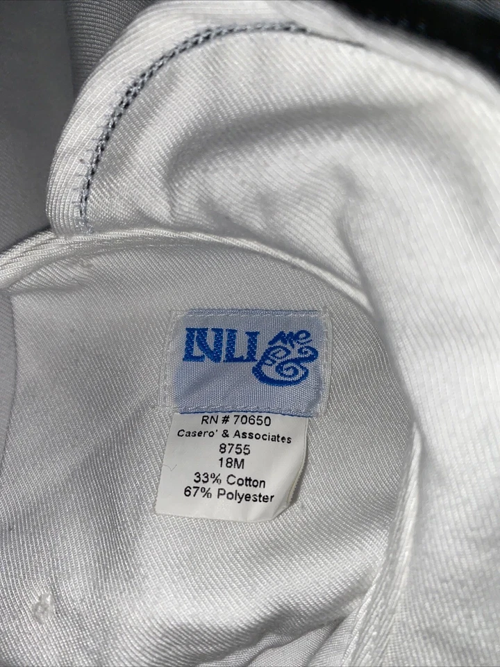 Vestido De Colección Luli & Me Bebé Niña Blanco Talla 18 Foto 3 de 3