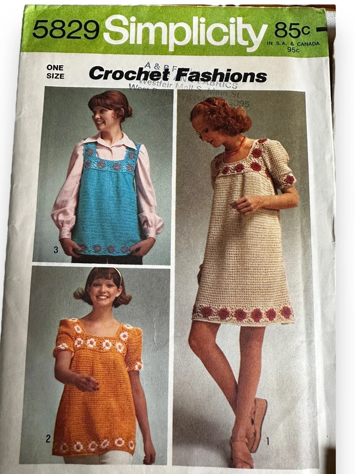 Lot 11 Simplicity Crochet Macrame Embroidery Patterns Vintage DIY Crafts - Image 4 of 4