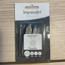 ImpressArt Signature Mandala Tattoo Design Metal Stamping Set 4pc