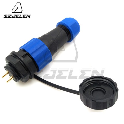 SD16 2pin Waterproof Power Connector Plug Socket,Device Cable Wire Connector - Picture 3 of 7