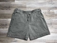 Vintage GAP Denim Shorts Lightweight Faded Drawstring Gray Size L Slash Pockets