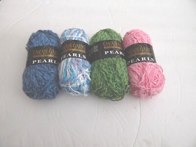 Cascade Pearls Yarn 4 colors 120 yards each skein