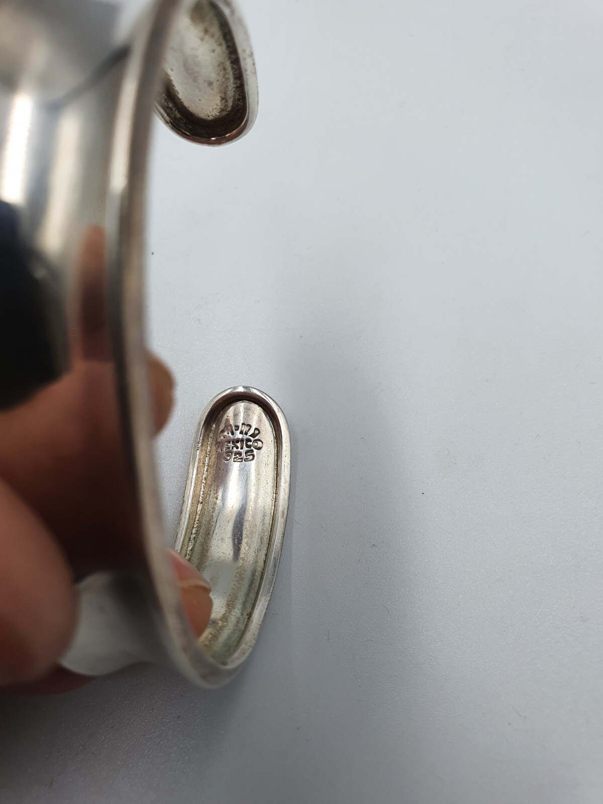 Unisex Mexico Solid Silver Bangle - image 7