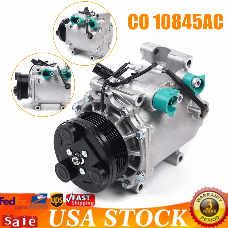 For Mitsubishi Outlander 2003-2006 2.4L AC Compressor w/Clutch MN185237 MR513148 - Image 2 of 4