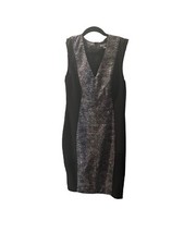 H&M Black Contemporary Sheath Dress Sz 8