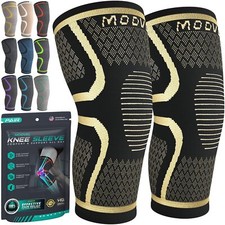 Modvel Compression Knee Brace 2-Pack Men Women Knee Pain Relief Sports Arthritis