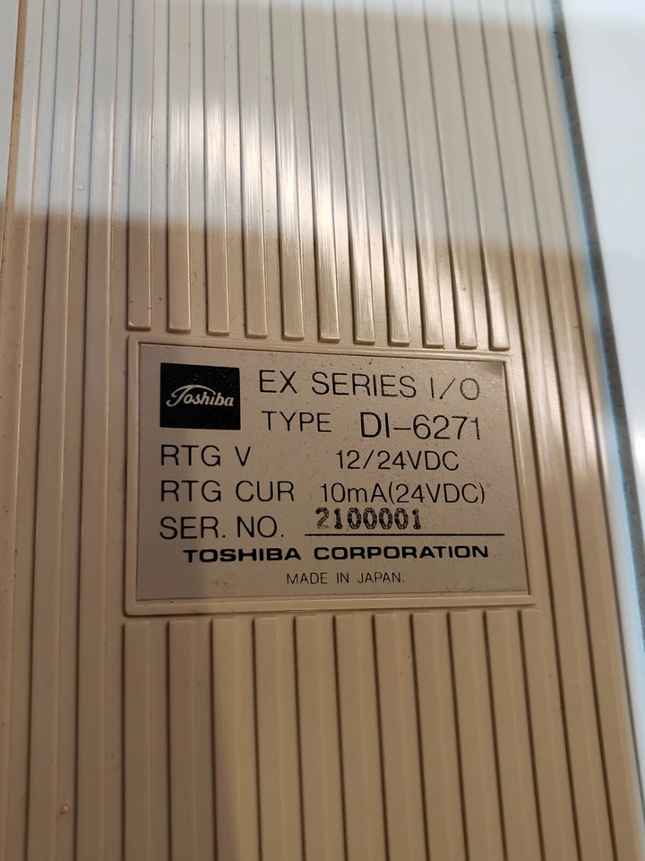 Toshiba ES серии цифровой ввода/вывода подключаемый модуль типа DI-6271, 12-24 VDC - Изображение 3 из 4