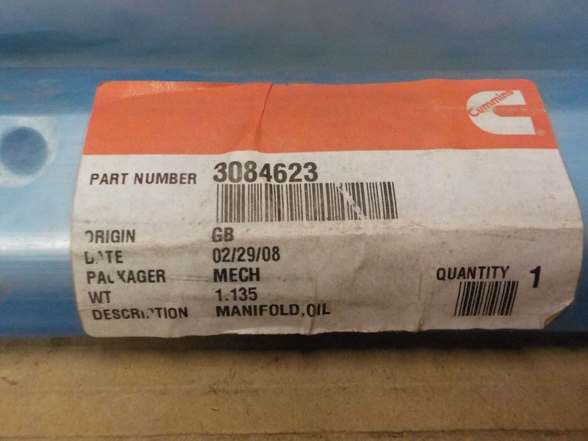CUMMINS 3084623 MANIFOLD, OIL Genuine Cummins | eBay 