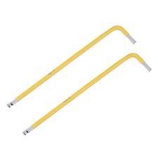 2er-Pack 4mm Kugelkopf-Inbusschl&uuml;ssel,L-f&ouml;rmig,langer Arm,S2-Stahl