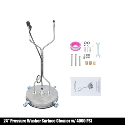 #ad #ad New 24quot; Pressure Washer Surface Cleaner w Handles amp; Wheels Quick Connect $177.92