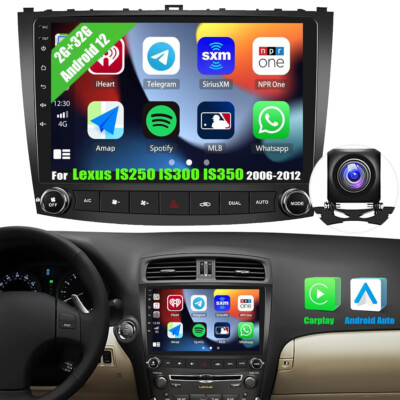 For Lexus IS250 IS350 2006-2012 Car Stereo Radio Android 12 Carplay GPS Player