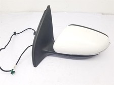 2008-2013 MK6 5K VOLKSWAGEN GOLF DOOR WING MIRROR LH PASSENGER WHITE 5K0857501CF