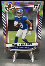 2024 Panini Donruss Malik Nabers #TR-34 The Rookies RC Giants