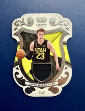 2023 Panini Crown Royale Lauri Markkanen Coat of Arms GAME WORN Patch - Jazz