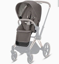 Cybex Grey Pushchair Single with Canopy, From Birth, Rubber Tyres
