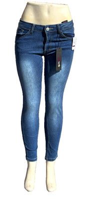 MaMeO Collection Size 3 Juniors Mid Rise Skinny Fit Denim Jeans, Simple Stretch