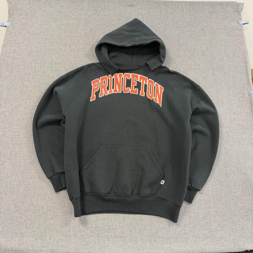 Vintage 90s Princeton Tigers Hoodie Russell Athletic Mens XL Black College Orang