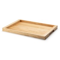 Continenta Tablett Aus Gummibaumholz 59 X 40 Cm