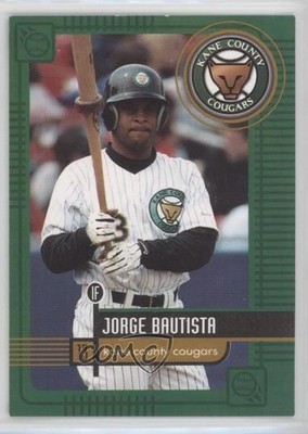 1999 Kane County Cougars Team Issue Jorge Bautista #13 sq1