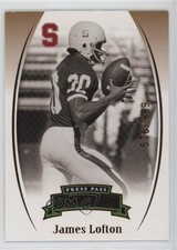 2007 Press Pass Legends Bronze /999 James Lofton #B-97 HOF 0a4r