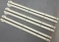 o'o'o . 3 PAIR .. Euro DRAWER SLIDES .. Bottom Mount .. 22 inch .. White Enamel