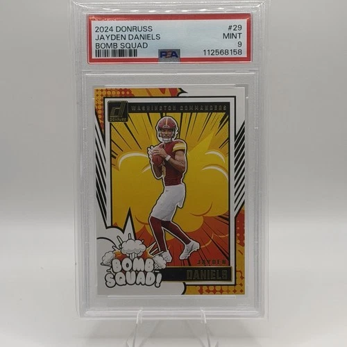 2024 Donruss Bomb Squad JAYDEN DANIELS Rookie RC #29 PSA 9 Commanders