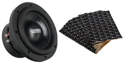 Sundown Audio SA-6.5SW 6.5'' 300w RMS Car Audio Subwoofer DVC 4-Ohm Sub+Rockmat