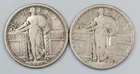 1917 Type 1 1917-D Type 1 Standing Liberty Quarters Lot of 2 Silver SLQ 25c