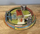 VINTAGE MARX HONEYMOON EXPRESS TIN LITHO WIND UP TOY
