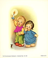 "KIDS AT PLAY"  ~ (1974) ~  *** PRINTS CHARMING #8165 / LITHOGRAPH PRINT *** #33