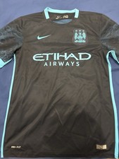 Nike Manchester City Dri-FIT Soccer Jersey Men's Size S Black/Blue