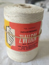 Hirschfelder Industrie-Zwirn 100 tex x 6 Z weiß gute Qualität VEB Leinen 300 m