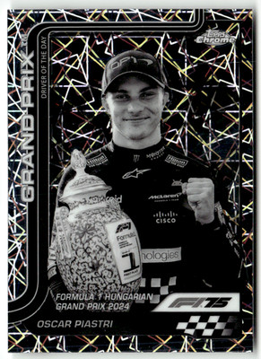 Topps Chrome Formel 1 2025 No. 134 Oscar Piastri Grand Prix Laser Refractor