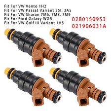 4Pcs Fuel Injector For VW Golf III Vento Sharan Ford Galaxy 2.8L VR6 0280150953