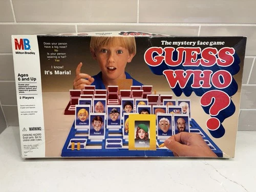 Vintage 1991 Guess Who? Board Game by Milton Bradley COMPLETE!