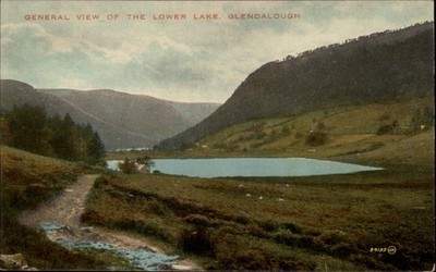 Lower Lake Glendalough nEngland view vintage postcard s275