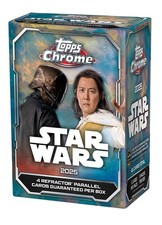 2025 TOPPS CHROME STAR WARS Value/Blaster BOX (40 Cards) Brand New Sealed QTY