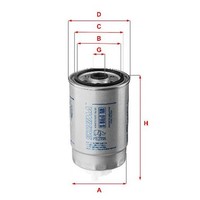 Kraftstofffilter FüR Fiat Palio 173 178 1.9 01 Bis 04 Sofima Original Neu