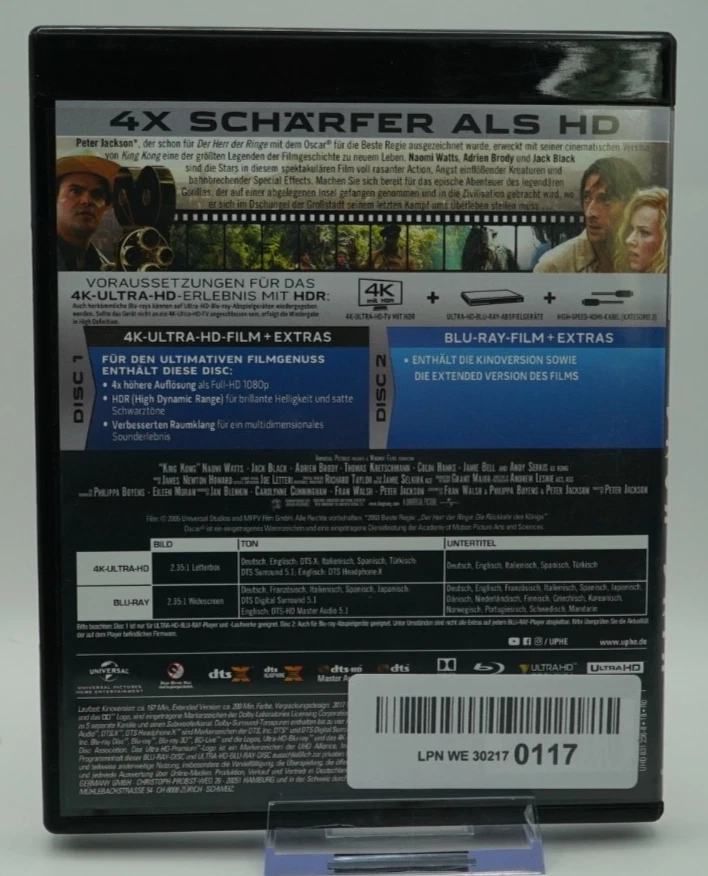 King Kong / 4K UHD / Blu Ray / Peter Jackson / 2005 - Image 4 of 4