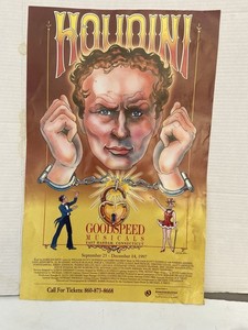 Goodspeed Opera House Houdini Musical Poster ￼ East Haddam, Ct ￼