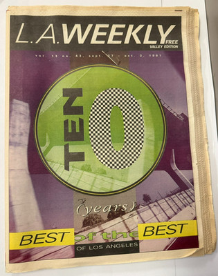 L. A. Weekly Magazine Vol. 13 No. 43 Sept. 27 - Oct. 3 1991 Best of the Best