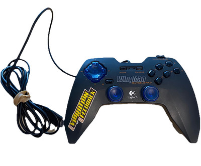 Logitech Wingman Rumblepad G-UA3 USB Controller Used Untested
