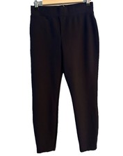 Quince Women's Pants Medium Pull on Elastic Stretch Skinny Ponte knit Navy Blue