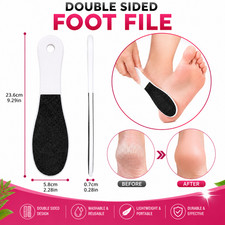 Double Sided Foot File Hard Skin Remover Callus Grinding Pedicure Feet Scraper