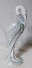 Art Deco Haeger Pottery Crane Sculpture