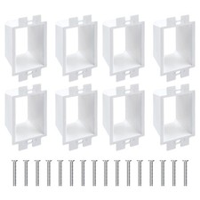8pcs BE1-2 Electrical Outlet Box Extenders, 1 Gang/Single Gang Electric White